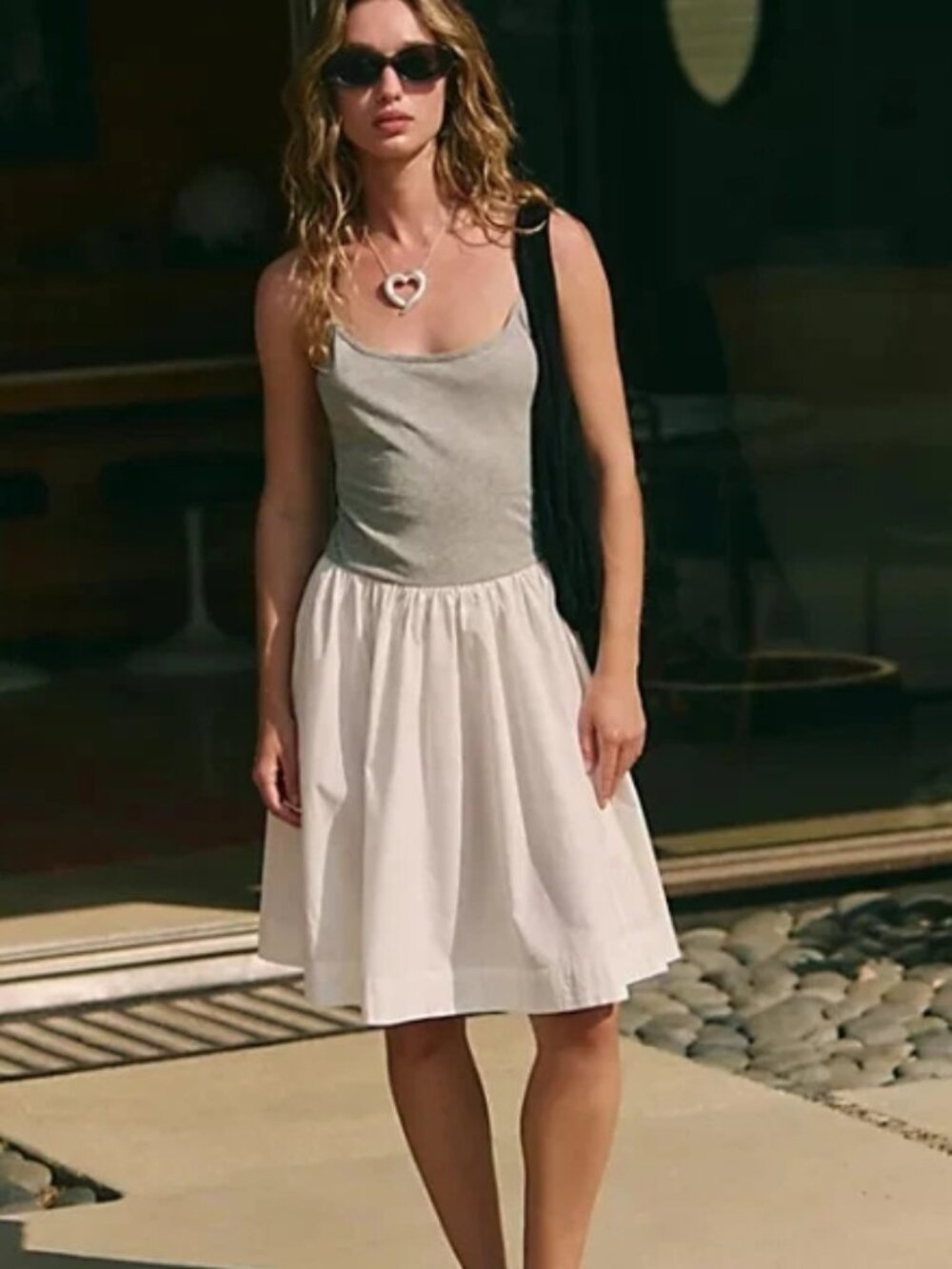 Free People Free-Est Sweet Life Midi Dress Sleeveless Scoop Neck Straps XL